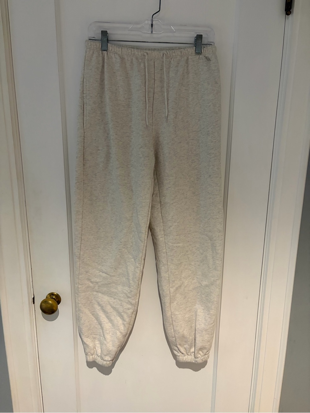 Women’s Small John Galt Anastasia Cream Cuffed Sweatpants